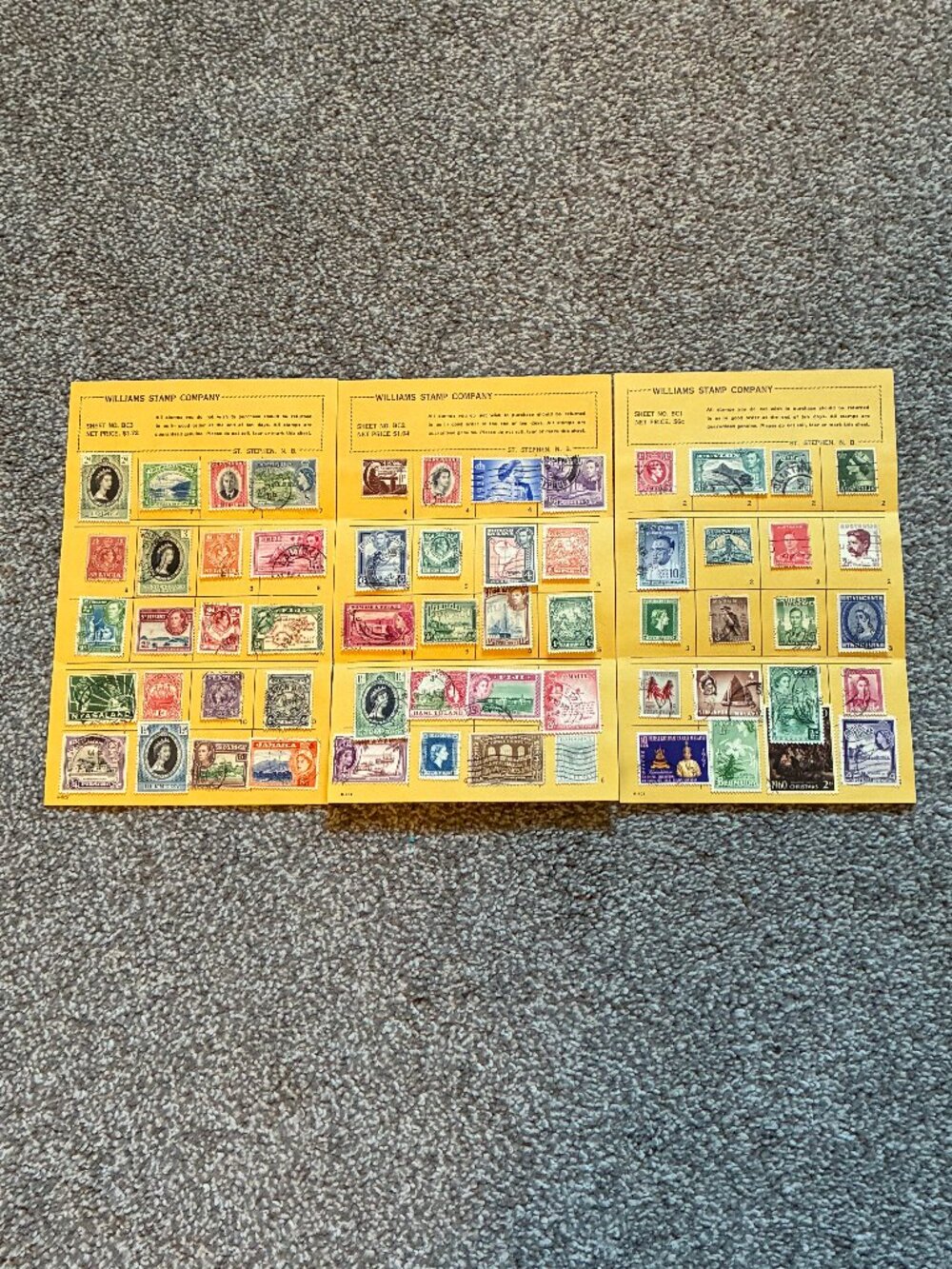 Vintage International Stamps